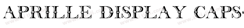 Aprille Display Caps字体转换